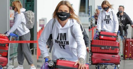 OBŁADOWANA walizkami Karolina Gilon leci na plan nowego sezonu "Love Island" (ZDJĘCIA)