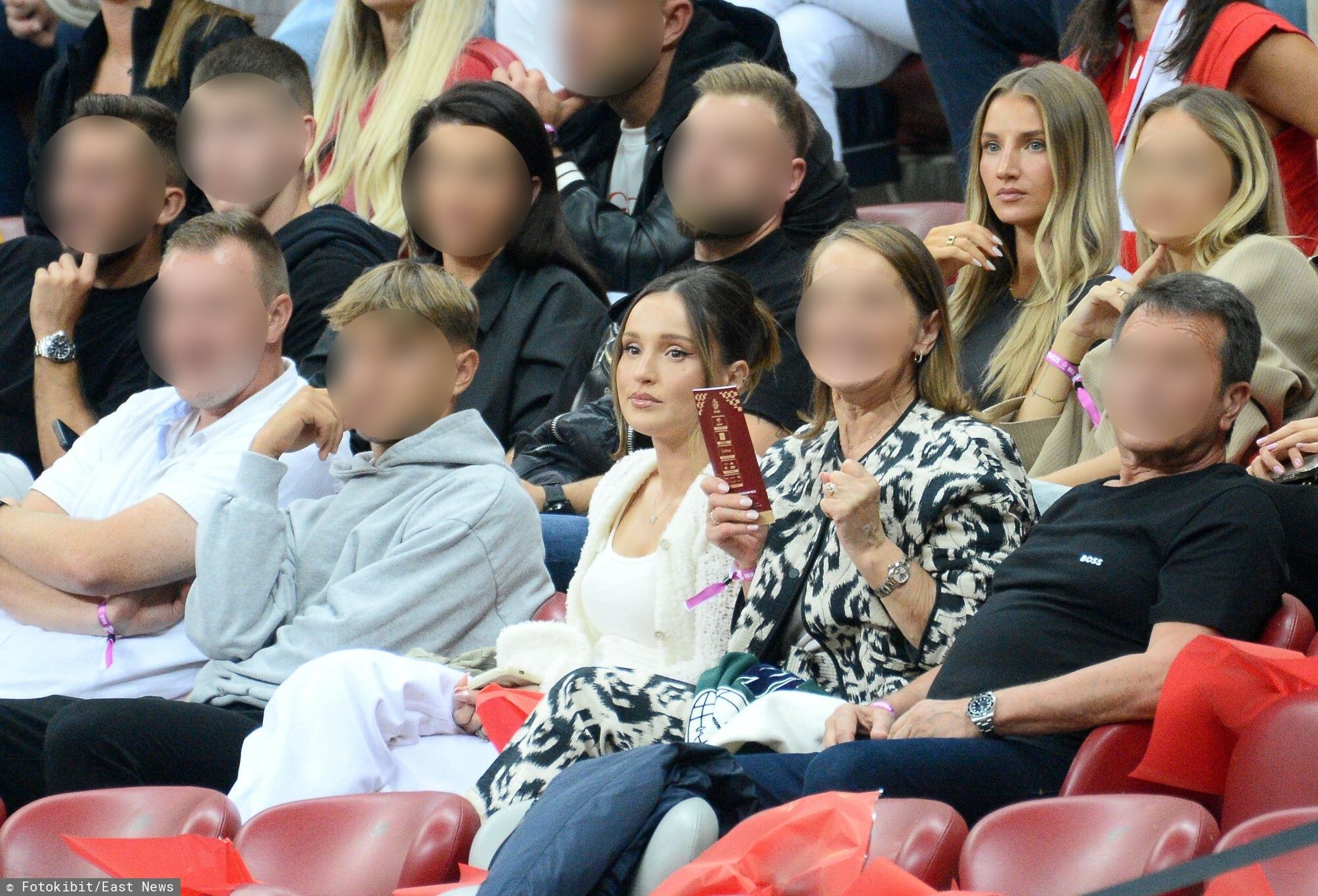 Marina Łuczenko kibicuje reprezentacji Polski z rodziną