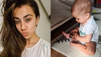 Maja Hyży reklamuje czekoladowy krem za pomocą zdjęcia rocznej córki. "Olej palmowy, nic tylko jeść"