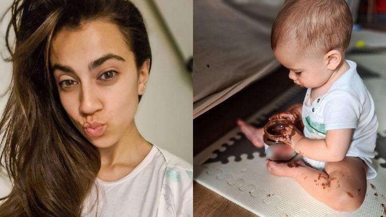Maja Hyży prezentuje zdjęcie córki wysmarowanej czekoladowym kremem