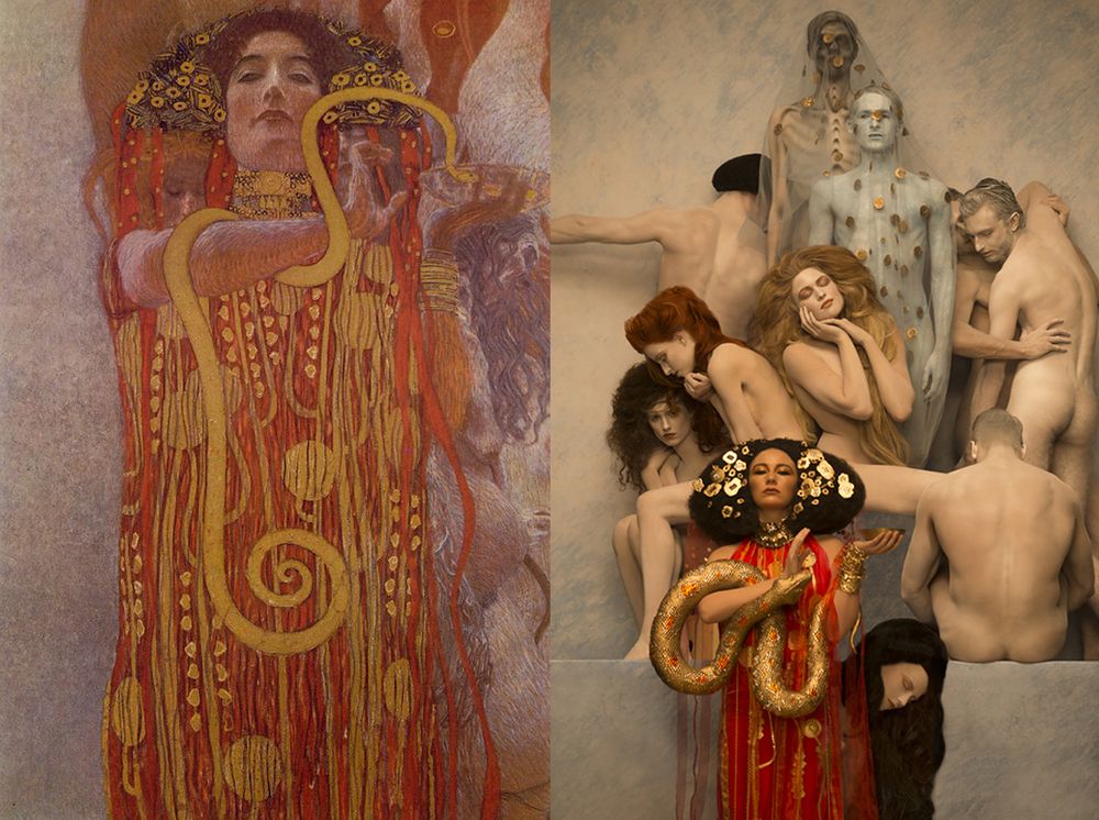 Fotografka odtworzyła obrazy Gustawa Klimta na wspaniałych zdjęciach 1