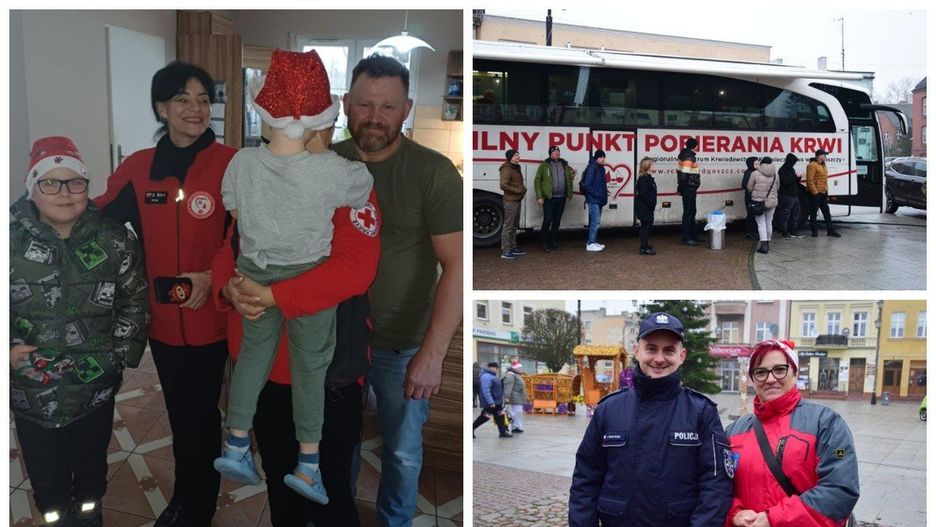 Akcje żnińskiego Klubu HDK i Oddziału Rejonowego PCK w Żninie odbywają się na rynku pod Basztą w każdy pierwszy piątek miesiąca. Ten piątek, 5 grudnia, był ostatnim takim wydarzeniem w 2025 roku, na dodatek wyjątkowym. Pobór krwi połączono z niespodziankami dla dzieci, a wszystko z okazji mikołajek.