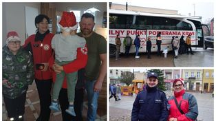 Żnin: Mikołajkowa magia na rynku. Wielu krwiodawców i słodycze dla dzieci z Gniewkowa