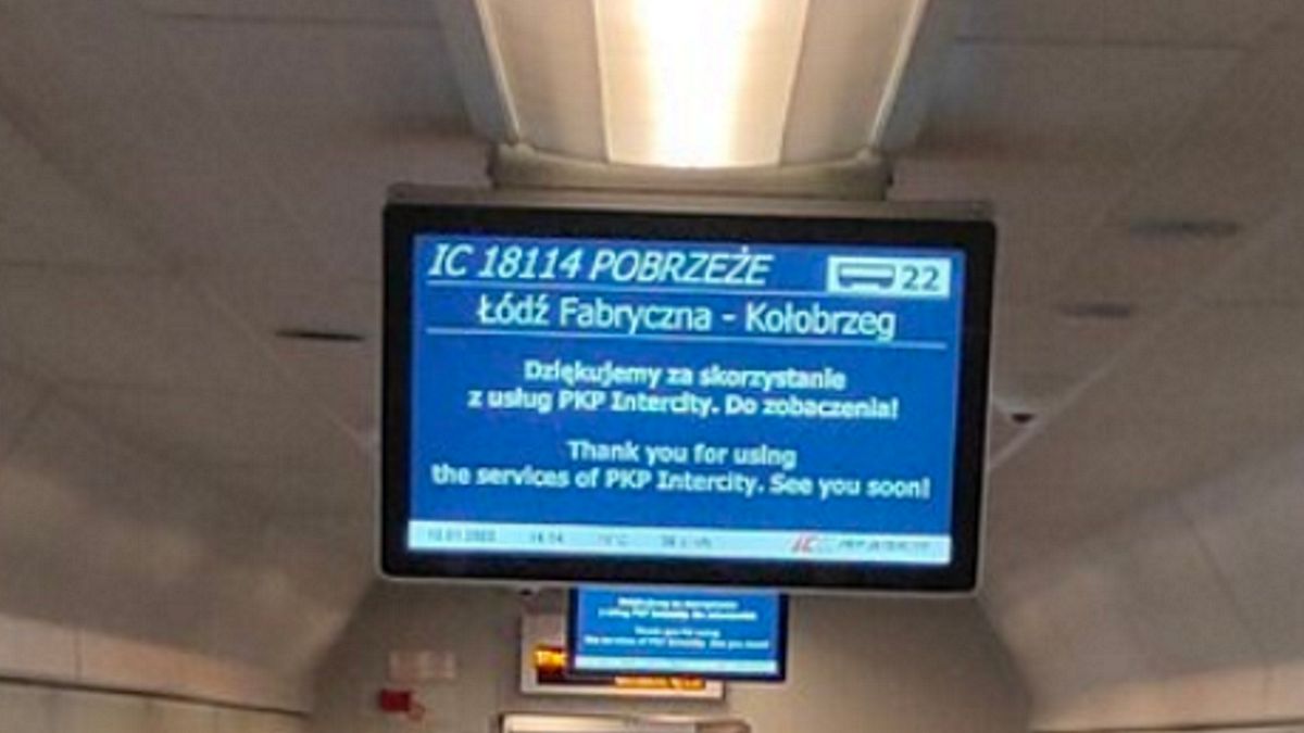 Dziennikarz pokazał zdjęcie z pociągu