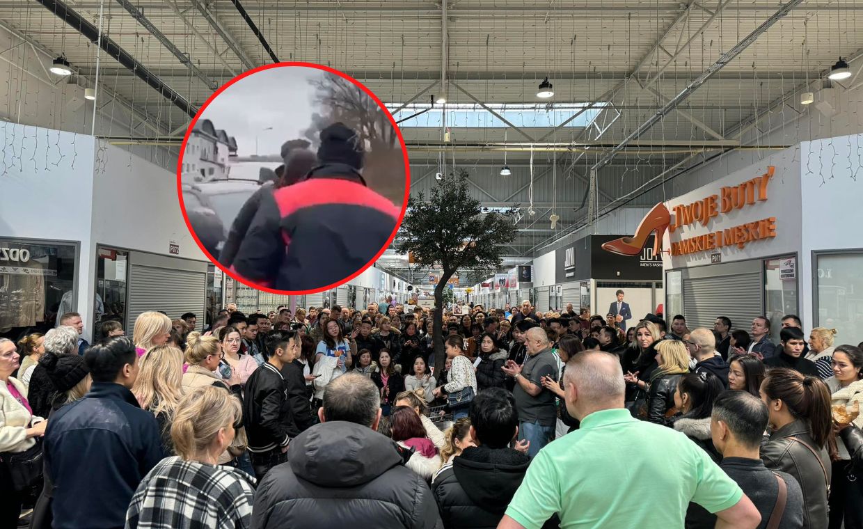 Paraliż centrum handlowego w Warszawie, doszło do rękoczynów. "Wyciągnął łom"