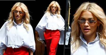 Rita Ora przemierza Nowy Jork w barwach polskiej flagi