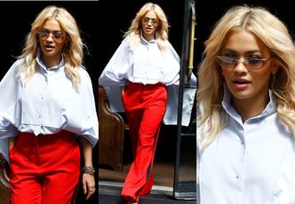 Rita Ora przemierza Nowy Jork w barwach polskiej flagi