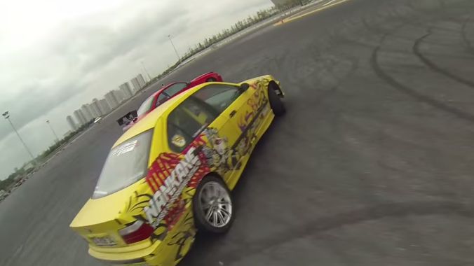 Świetne wykorzystanie drona! Drift z nietypowej perspektywy 1