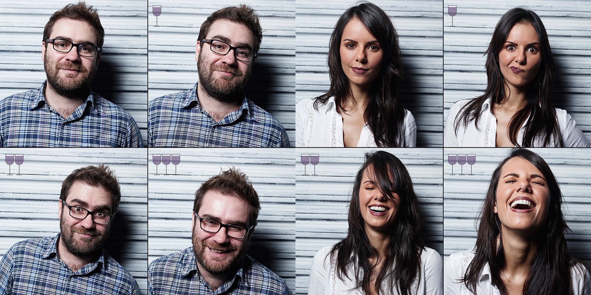 Zastanawialiście się kiedyś jak wyglądacie po 1, 2 i 3 lampkach wina? 7