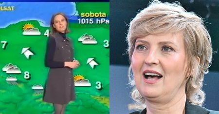 Tak 30 lat temu Izabela Kuna ZAPOWIADAŁA POGODĘ w Polsacie. Czas się dla niej zatrzymał? (WIDEO)