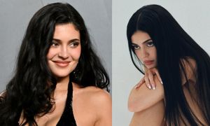Kylie Jenner promuje buty swojej marki i ... POZUJE NAGO. Ma smykałkę do marketingu? (FOTO)