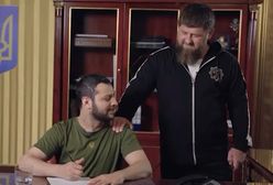 Absurdalny film Kadyrowa. Sobowtór Zełenskiego ogłosił kapitulację