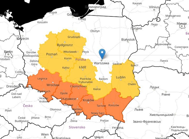 Карта Польщі