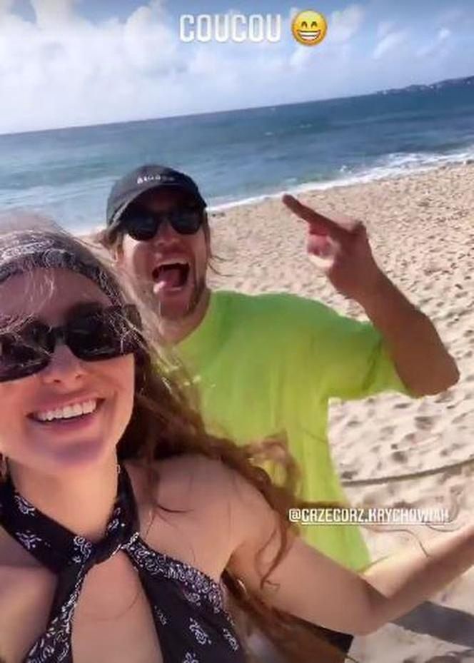 Grzegorz Krychowiak i Celia Jaunat chwalą się wakacjami na Karaibach