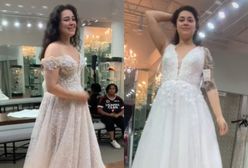 Przymierzyła suknię ślubną za 10 tys. zł. Wtedy zmieniła zdanie