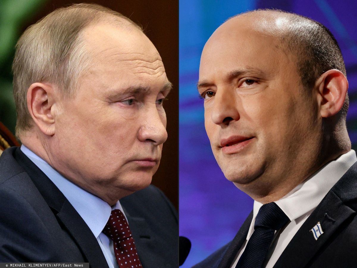 Władimir Putin i Naftali Bennett 