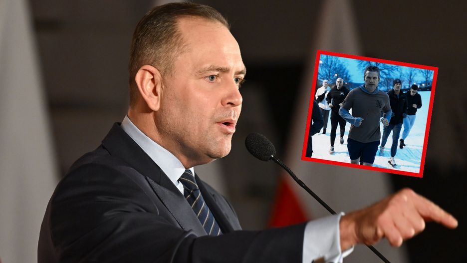 Karol Nawrocki nawiązał do biegu po ulicach Warszawy szefa