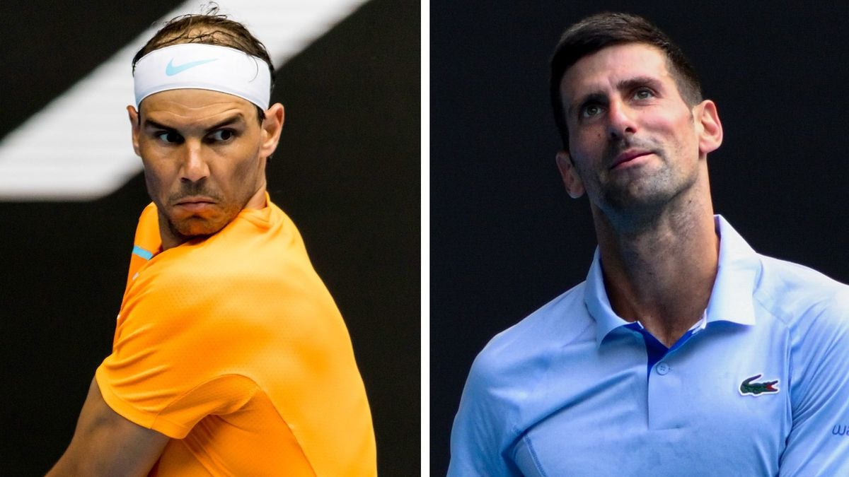 Na zdjęciu: Rafael Nadal i Novak Djoković (Stringer/Anadolu)