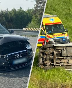 Cztery osoby ranne. Wypadek z udziałem busa na A4