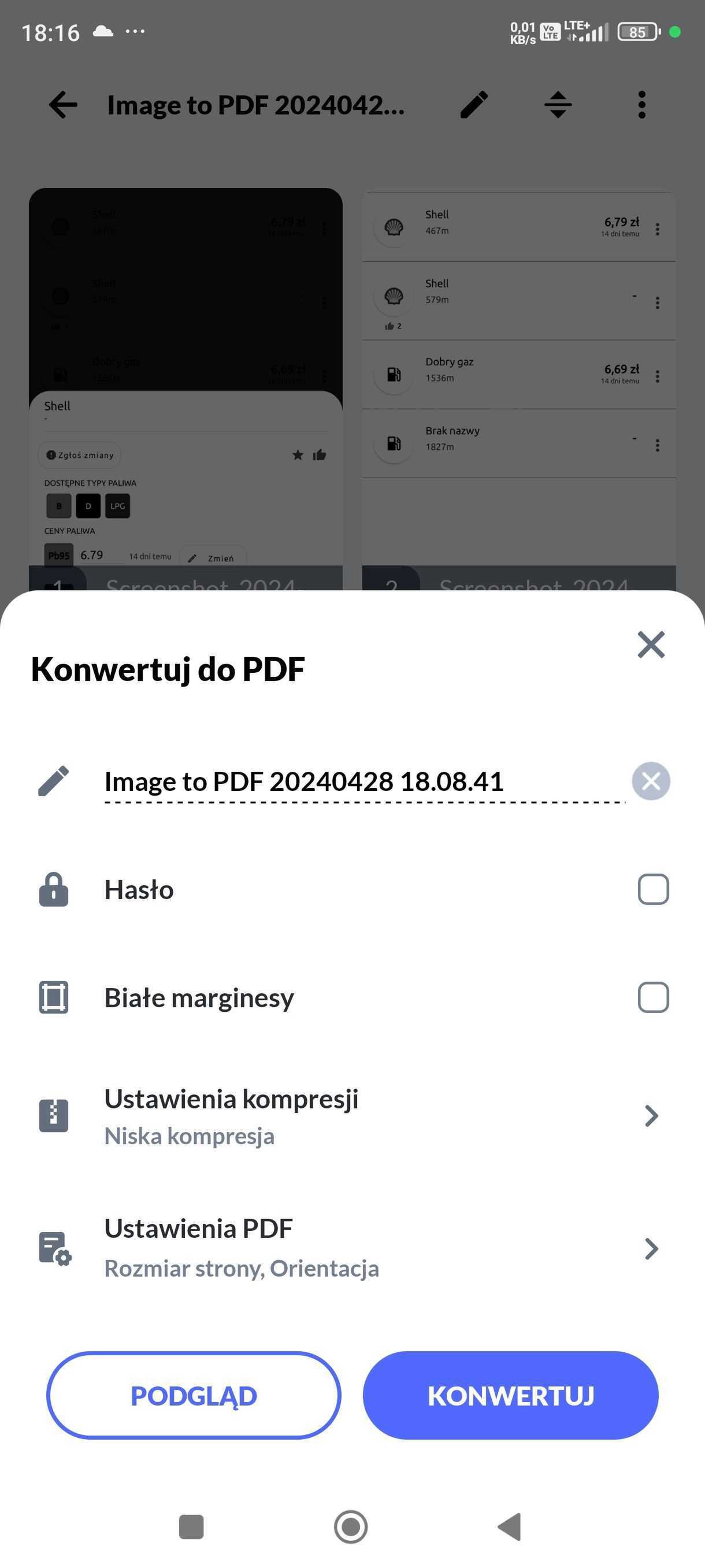 Tworzenie PDF ze zdjęć na smartfonie