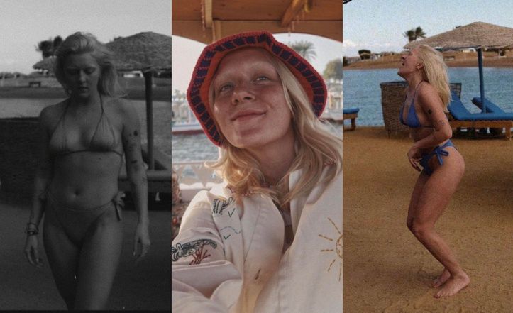 Iga Krefft eksponuje wytatuowane ciało w bikini na wakacjach w Egipcie