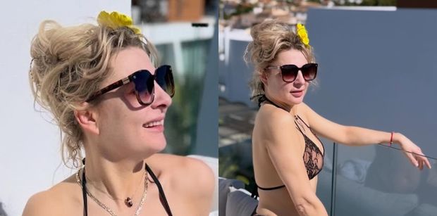 Magda Narożna wygina się na tarasie w bieliźnie. Nie wszystkich zachwyciła PÓŁNAGA sesja: "Takie zdjęcia to do prywatnego albumu" (ZDJĘCIA)