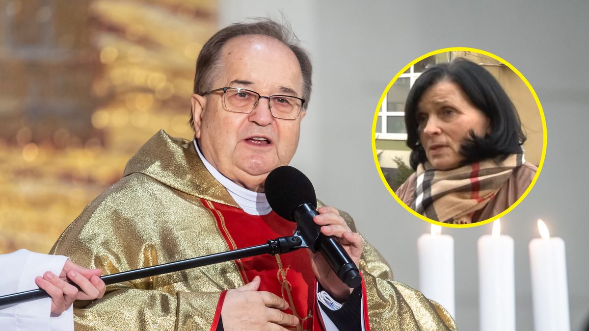 O. Tadeusz Rydzyk i dyrektor finansowy Fundacji Lux Veritatis, Lidia Kochanowicz-Mańk. 