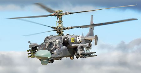 Rosyjski Kamow Ka-52 Aligator zestrzelony polskim Piorunem