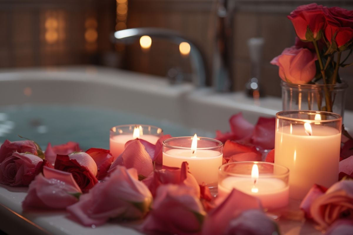 A relaxing bath will help unwind after a hard day.