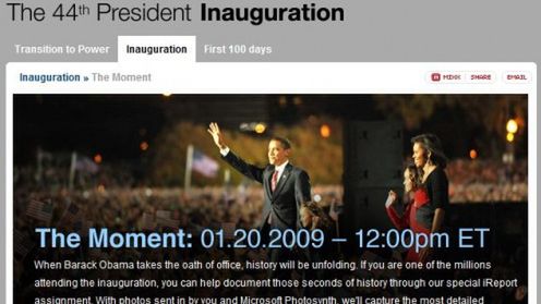 Zobacz zaprzysiężenie Obamy w Photosynth 1