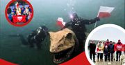 Biało-czerwona pod wodą. Nurkowie z Piły zanurkowali z flagą Polski