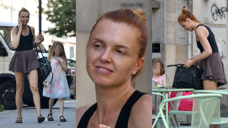 Naturalna Katarzyna Burzyńska w centrum Warszawy