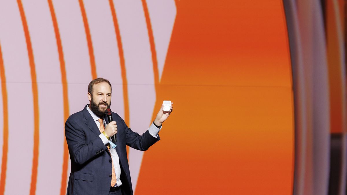 Key Speakers At The Bitcoin 2024 Conference
David Bailey, co-founder and chief executive officer of BTC Inc., speaks at the Bitcoin 2024 conference in Nashville, Tennessee, US, on Saturday, July 27, 2024. Former US President Donald Trump said he would fire the Securities and Exchange Commission chair and pick crypto-friendly regulators if he returns to the White House in a bid to court virtual currency enthusiasts and harness the industry's growing influence in the political arena. Photographer: Brett Carlsen/Bloomberg via Getty Images
Bloomberg
crypto currencies, crypto-currency, north american, cryptography, crypto, united states of america, summit, digital currencies, u.s., conference, digital currency markets, cryptocurrencies, virtual money, american, u.s.a., speakers, electronic money, us, industries, digitial money, money, americas, electronic currency, forum, finance, financial, business news