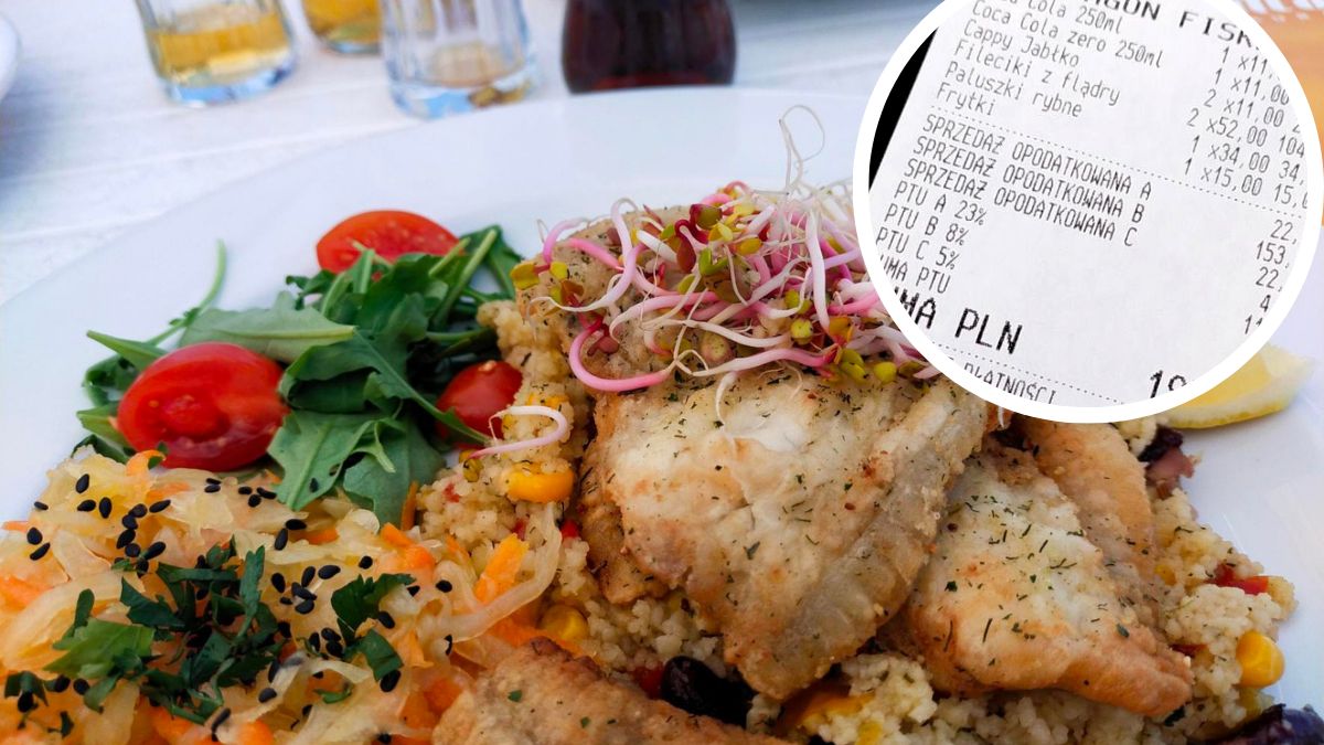 Paragon za obiad nad morzem - Pyszności