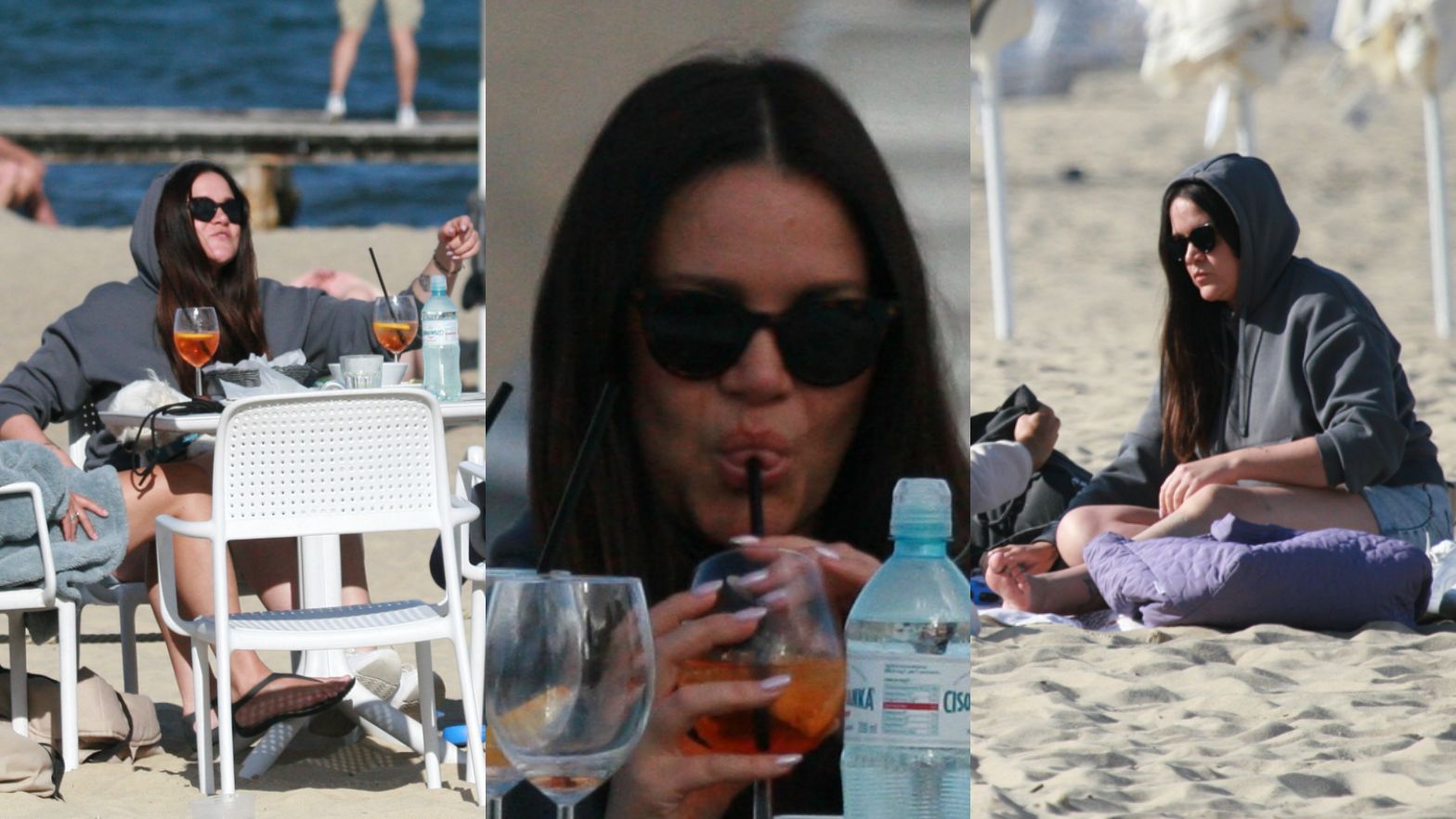 Dominika Gawęda byczy się na plaży w Sopocie