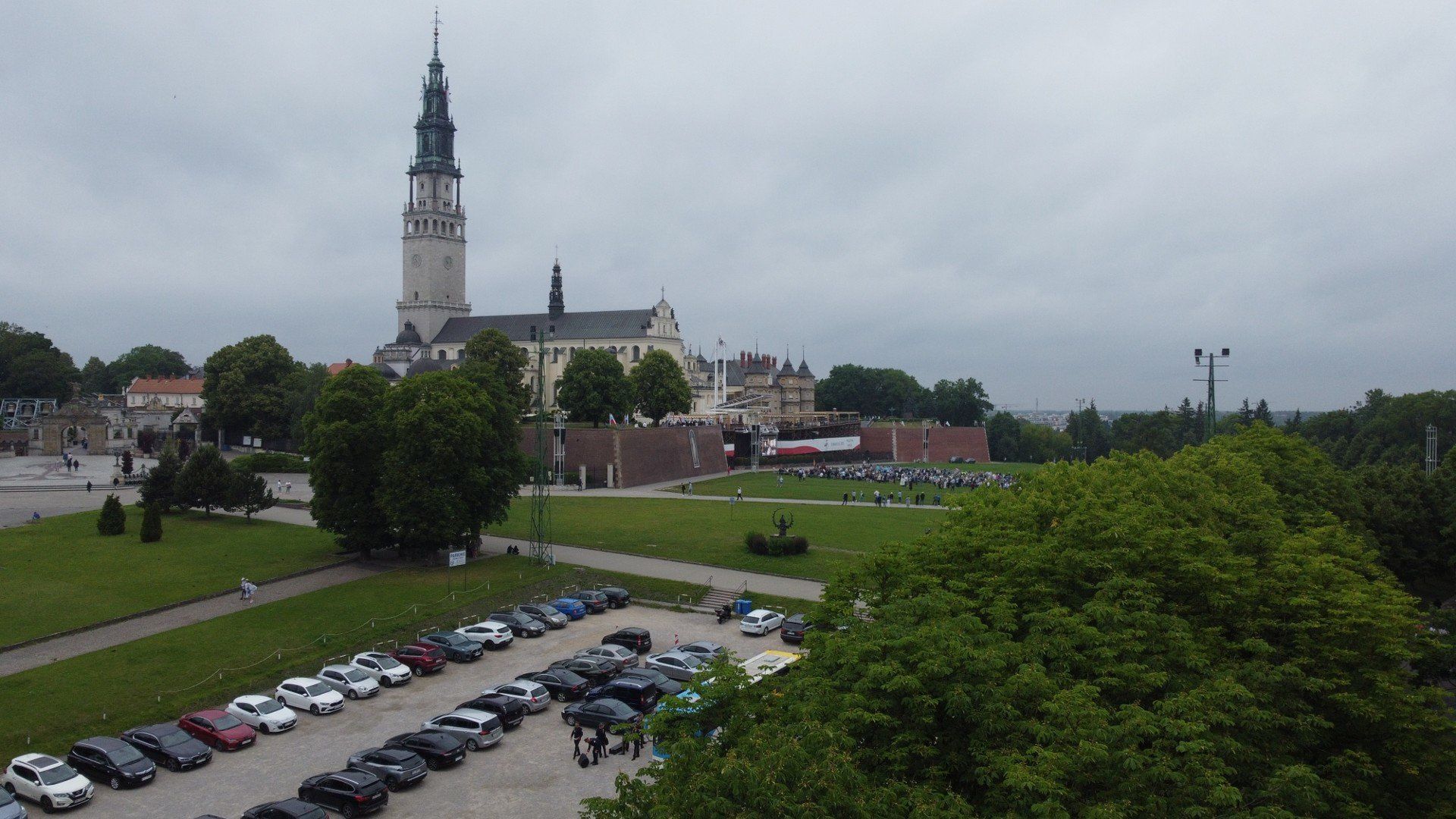 Boże Ciało w Częstochowie z perspektywy drona