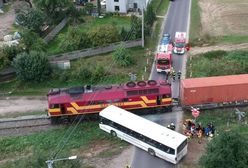 Wielkopolska. Pociąg wjechał w autobus. Ranne dzieci