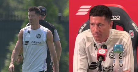 STAŁO SIĘ: Robert Lewandowski wziął udział w konferencji prasowej po pierwszym treningu w Chicago Fire (FOTO)