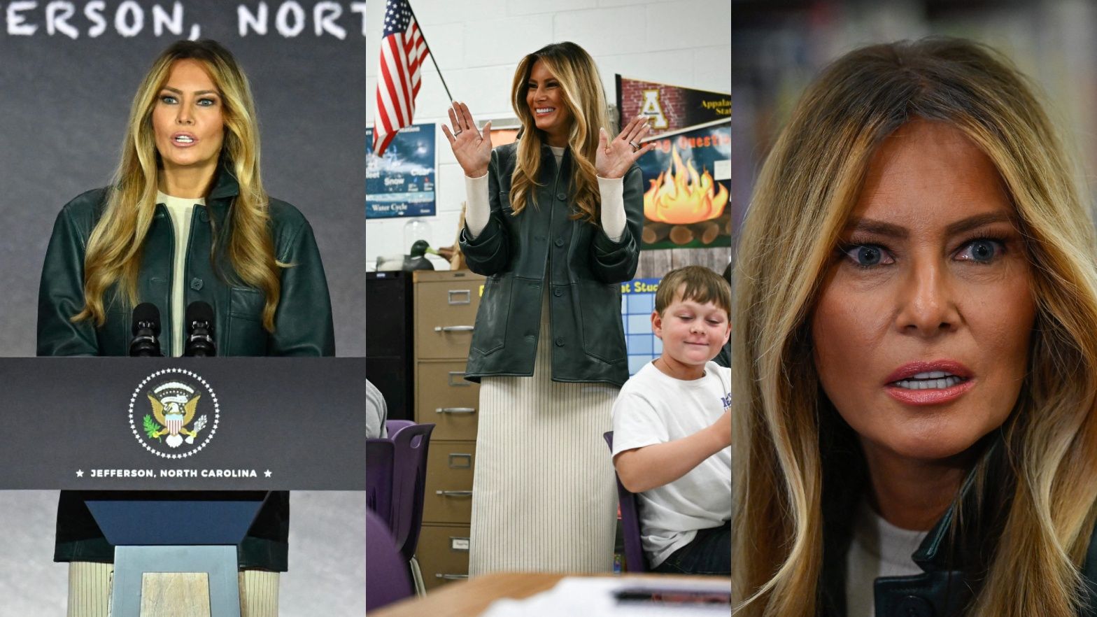 Melania Trump odwiedza szkołę w hrabstwie Ashe