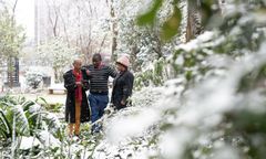 W Johannesburgu spadł pierwszy śnieg od 2012 roku. Mieszkańcy zachwyceni