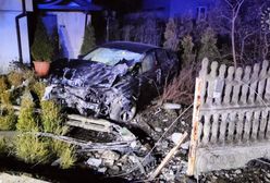 Koszmarny wypadek. Staranował ogrodzenie i pozbawił mieszkańców prądu