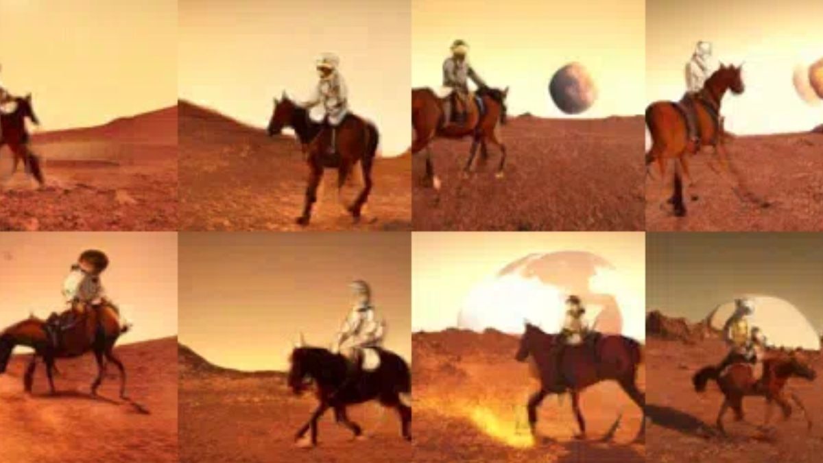 Astronauta na koniu - dzieło Phenaki