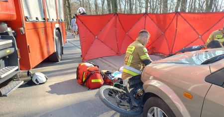 Gorzyce. 11-letni rowerzysta w stanie krytycznym po zderzeniu z autem
