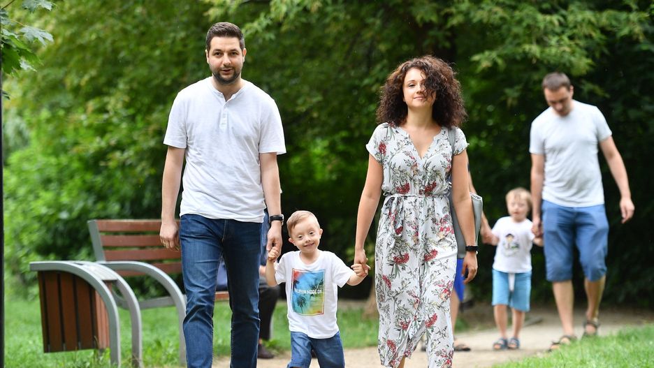 Patryk Jaki z żoną Anną