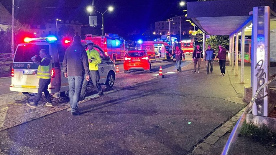 Wypadek w centrum Bratysławy