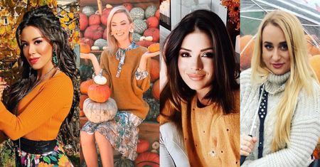 Pudelkowy przewodnik po JESIENIARACH - fankach dyniowego latte i ciepłych sweterków: Sara Boruc, Klaudia Halejcio, Tamara Gonzalez Perea (ZDJĘCIA)