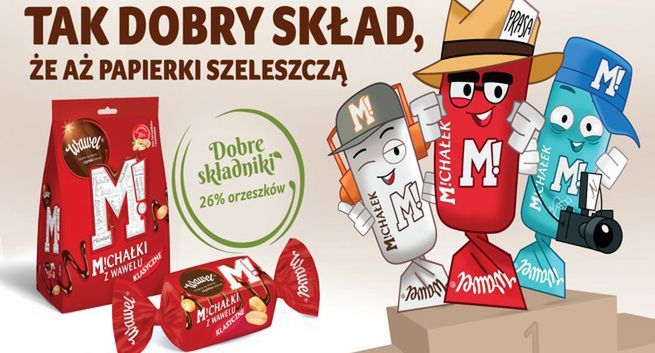 Michałki jako reporterzy Redakcji M! w kampanii Wawel