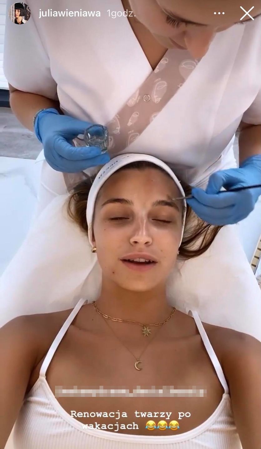 Julia Wieniawa pokazuje "renowację twarzy" po wakacjach z Nikodemem 