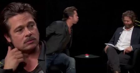 Brad Pitt OPLUŁ Zaca Galifianakisa!