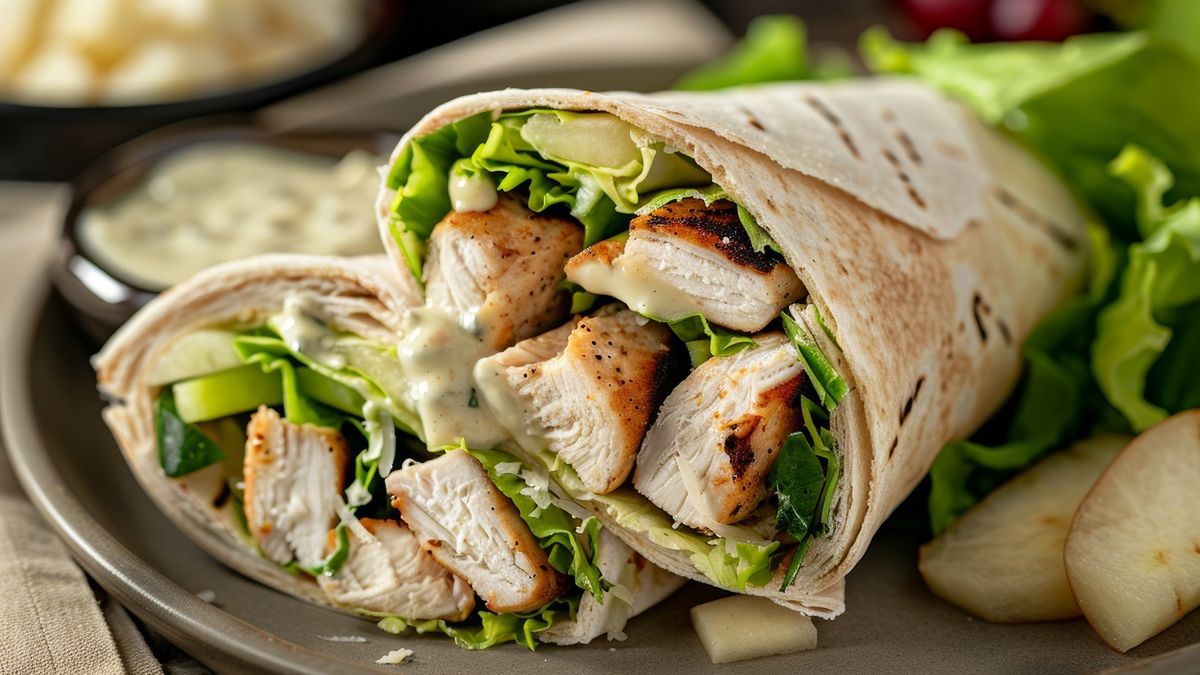 Wrapy z kurczakiem możesz podać na obiad